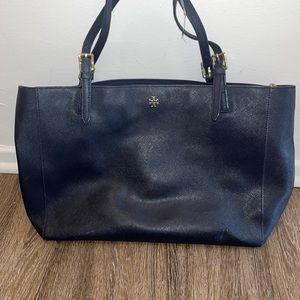 Tory Burch Emerson Buckle Tote Navy